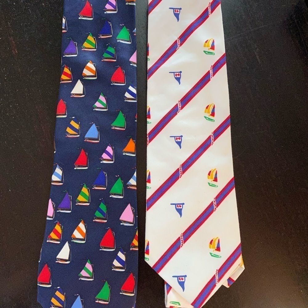 Men’s Nautical ties-Silk/cotton EUC